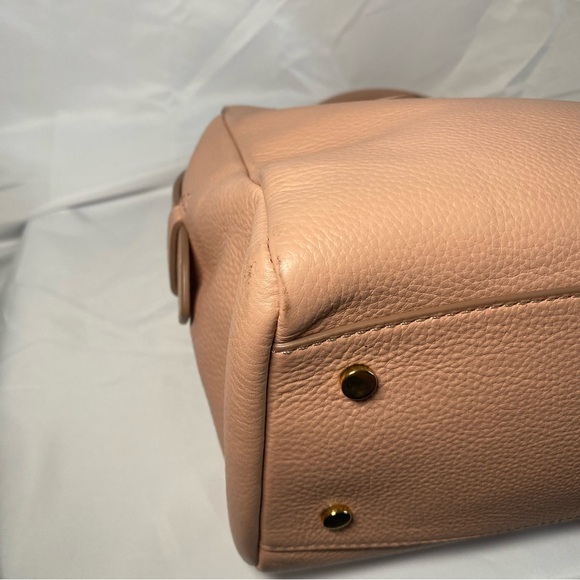Cole Haan Dorset Leather Satchel Pink With Gold Hardwares Missing Long Strap - Picture 12 of 16